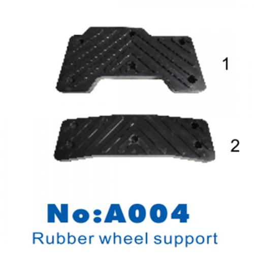 Rubber wheel support