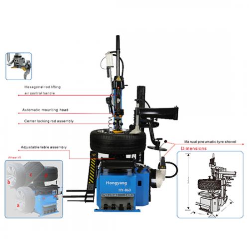 Tyre changer HY-860LI+RH752A