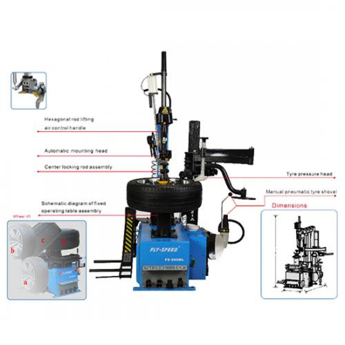 Tyre changer HY-86OML+RH752A